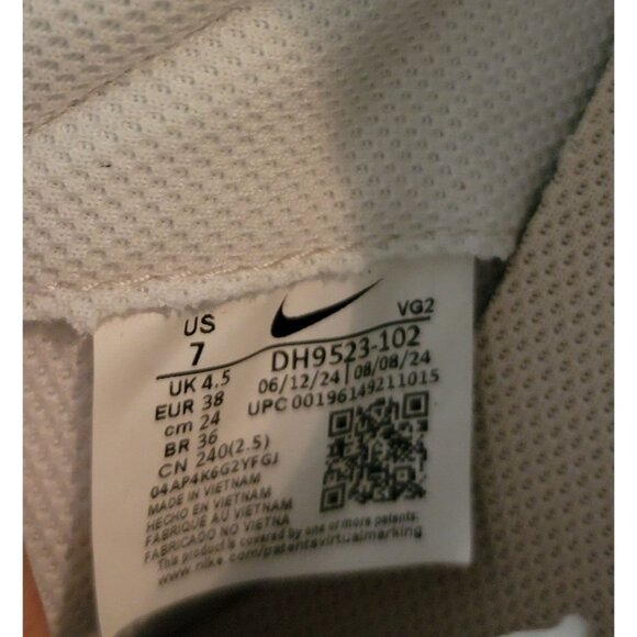 Nike Waffle Debut Womens Shoes Size 7 Beige/Black Running Sneakers - Picture 7 of 9